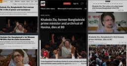 বিশ্ব মিডিয়ায় খালেদা জিয়ার মৃত্যুর খবর
