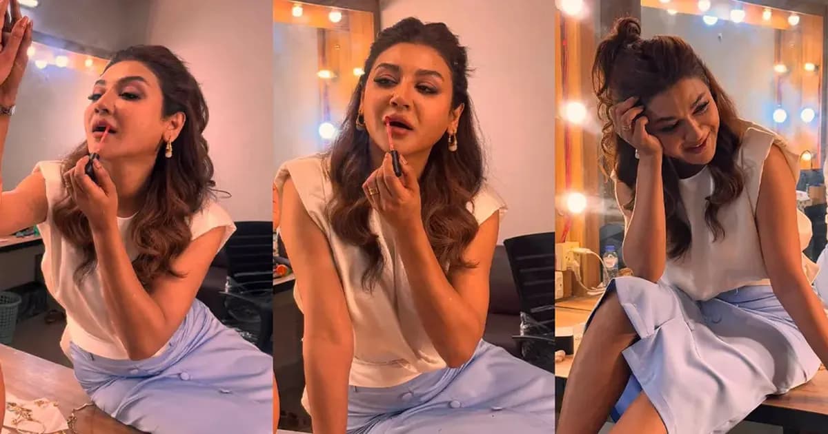 মেকআপ রুমে লিপস্টিক হাতে জয়া, মিষ্টি হাসিতে মুগ্ধ নেটদুনিয়া