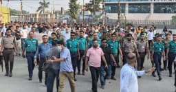 এনসিটি-সিসিটি ইজারা বাতিলের দাবিতে চট্টগ্রাম বন্দরে বিক্ষোভ