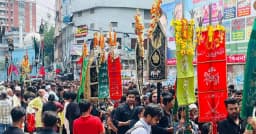 হোসেনি দালান থেকে ঐতিহ্যবাহী তাজিয়া মিছিল শুরু