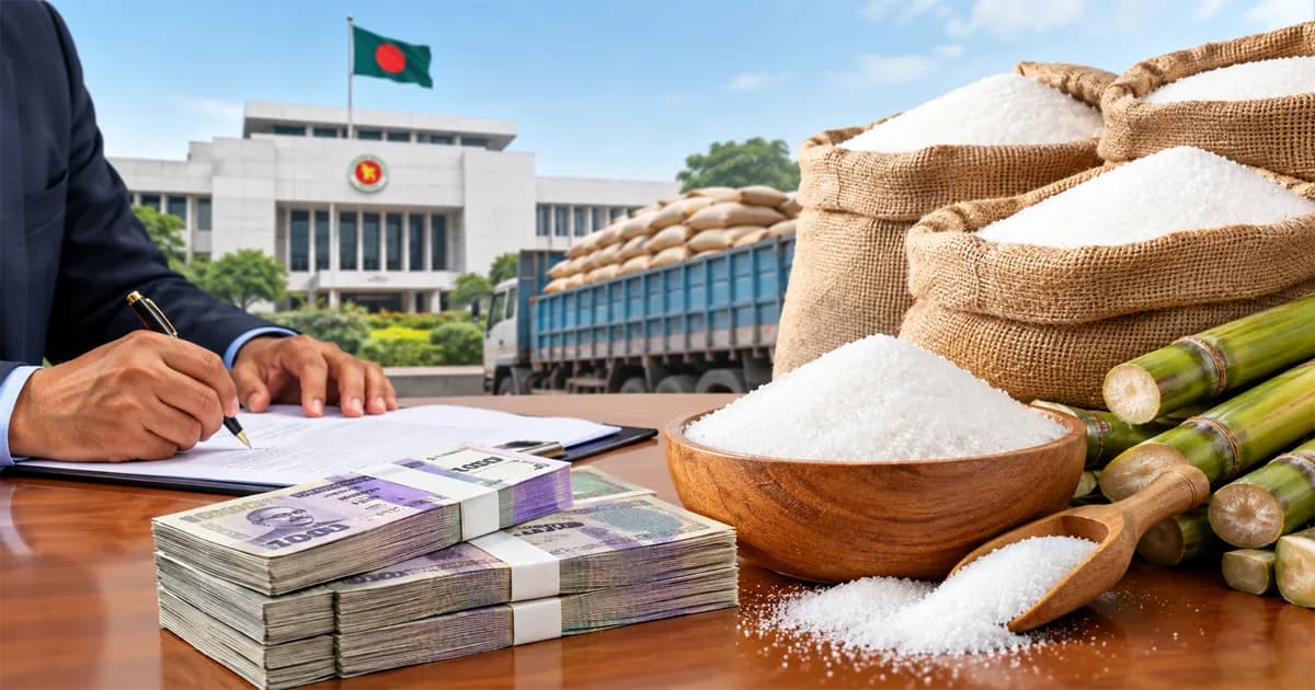 ১০৩ কোটি টাকায় ১০ হাজার টন চিনি কিনবে সরকার
