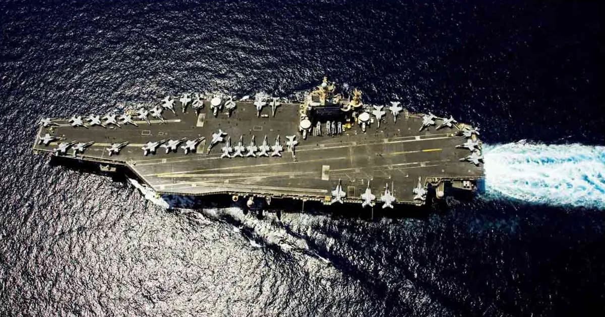 মার্কিন রণতরী ইউএসএস আব্রাহাম লিঙ্কনে ব্যালিস্টিক ক্ষেপণাস্ত্র হামলা ইরানের