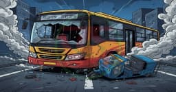 বাস-ইজিবাইকের মুখোমুখি সংঘর্ষে প্রাণ গেল একই পরিবারের ৫ জনের