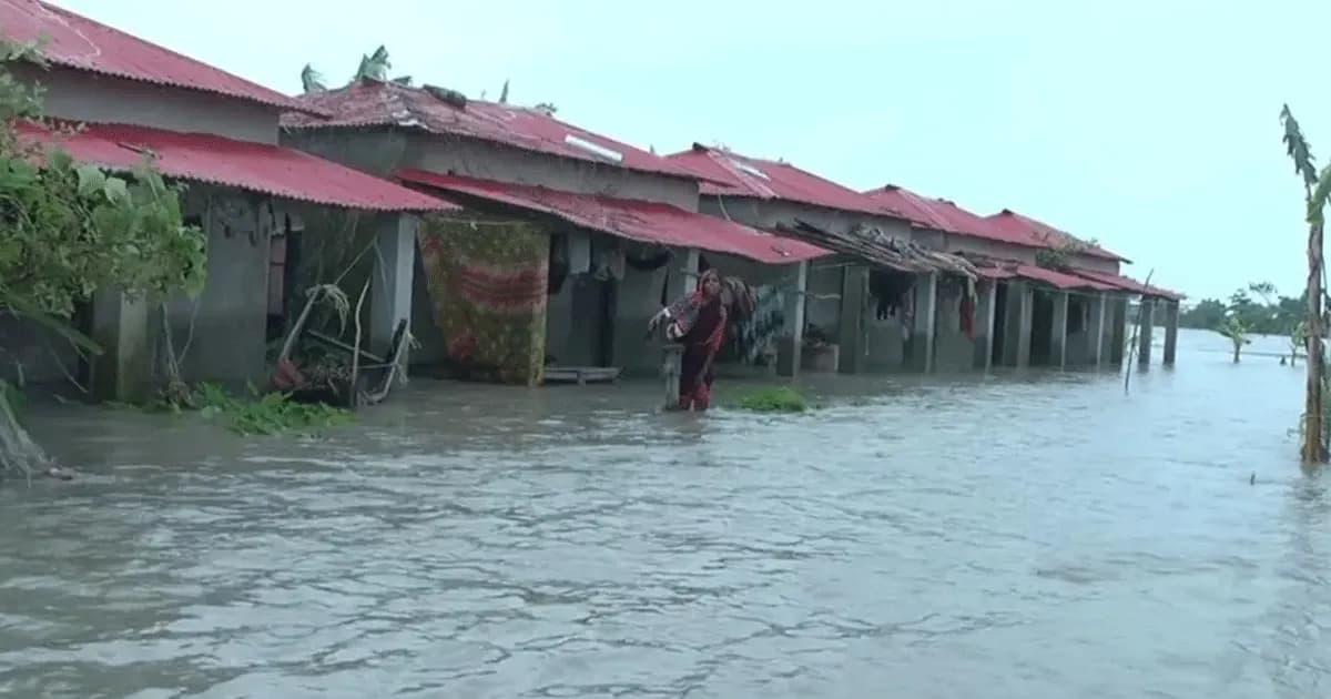 বিপৎসীমার ওপরে মেঘনার পানি, ভোলার নিম্নাঞ্চল প্লাবিত