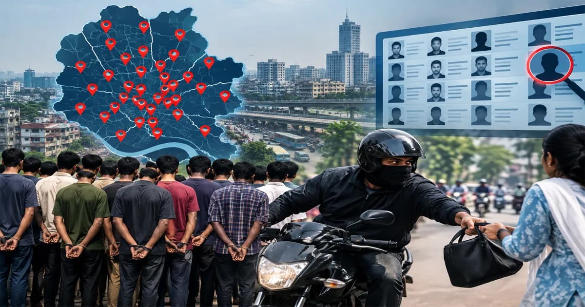 ঢাকার ৪০০ হটস্পটে সক্রিয় ১৪০০ তালিকাভুক্ত ছিনতাইকারী