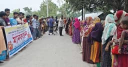 জীবননগর ধান্যখোলায় মাদকবিরোধী মানববন্ধন, ইয়াবা-গাঁজা বন্ধের দাবি