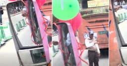 চালুর প্রথম দিনেই দুর্ঘটনা, পিংক বাসকে বলাকা বাসের ধাক্কা