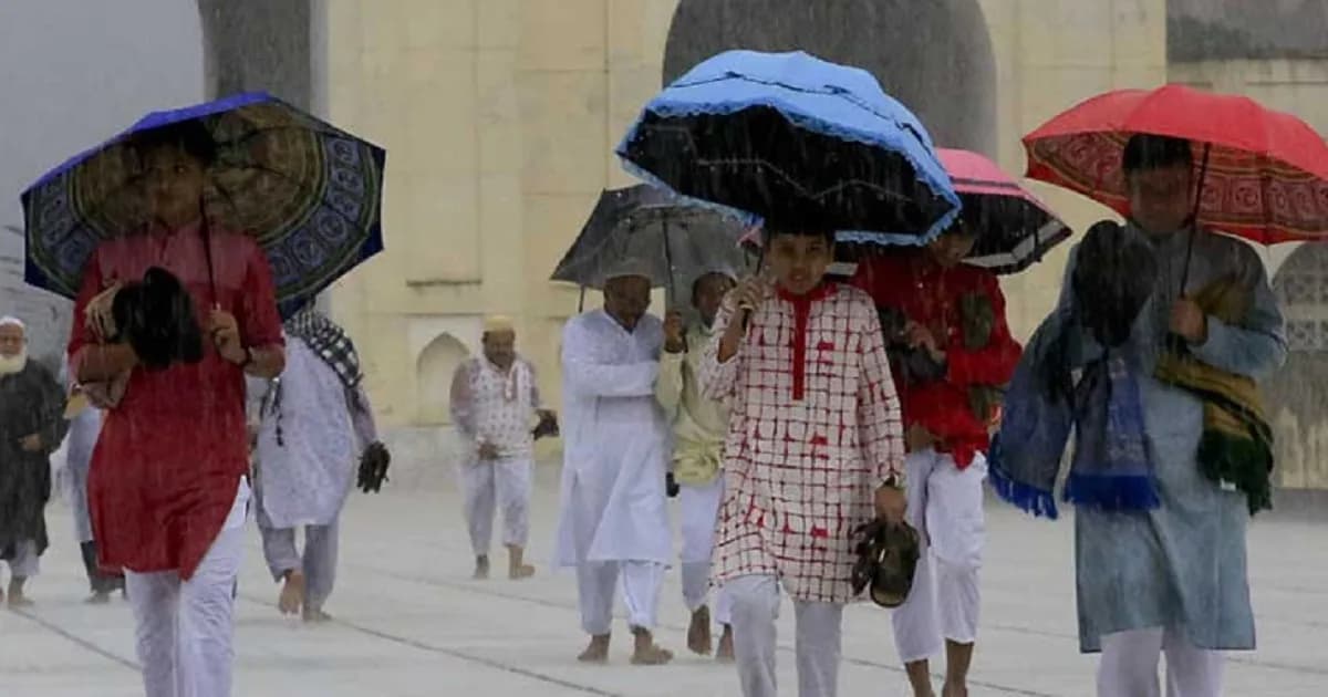 পূর্বাভাস : ঈদ আনন্দে মিশে থাকতে পারে বৃষ্টির ছোঁয়া