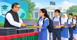 ৪০ হাজার শিক্ষার্থীকে বিনামূল্যে ল্যাপটপ দিবে সরকার