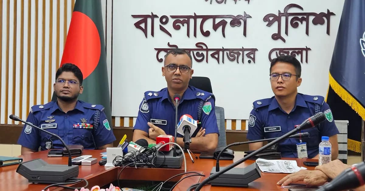 মৌলভীবাজারে ক্লুলেস হত্যা মামলার রহস্য উদঘাটন, গ্রেপ্তার ৫