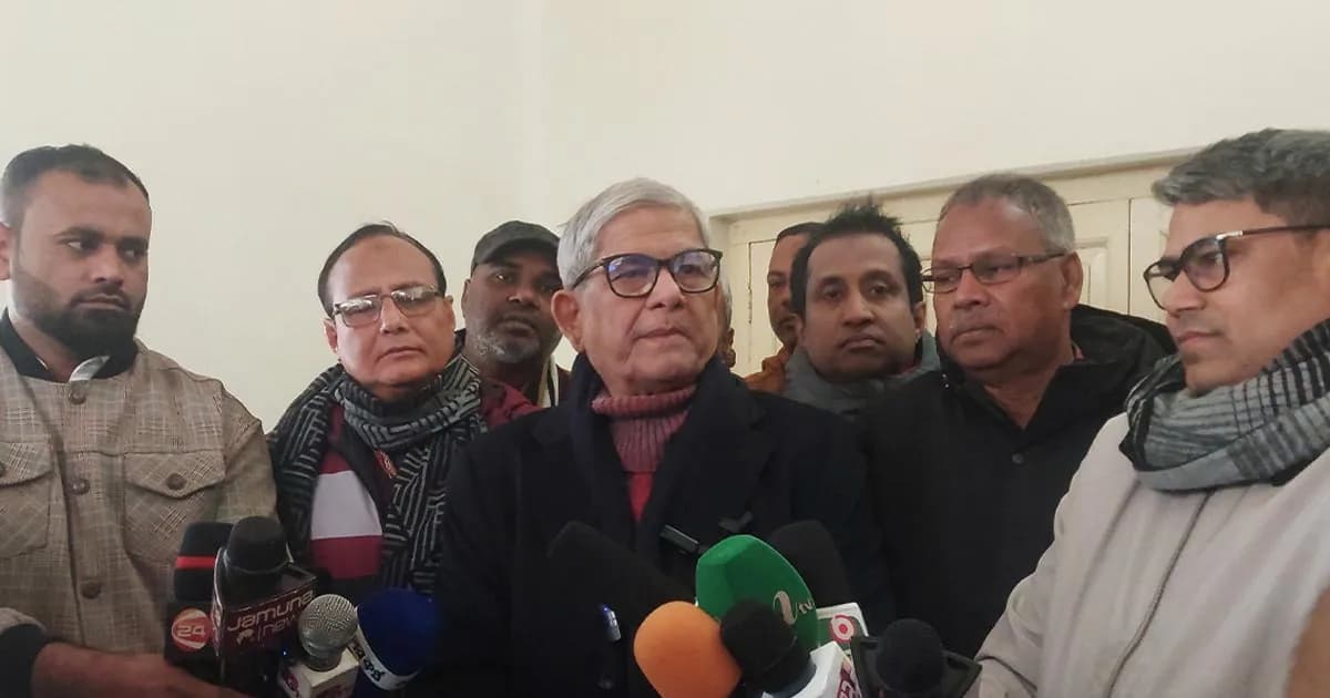 আইনশৃঙ্খলা পরিস্থিতিতে সন্তুষ্ট নই: মির্জা ফখরুল