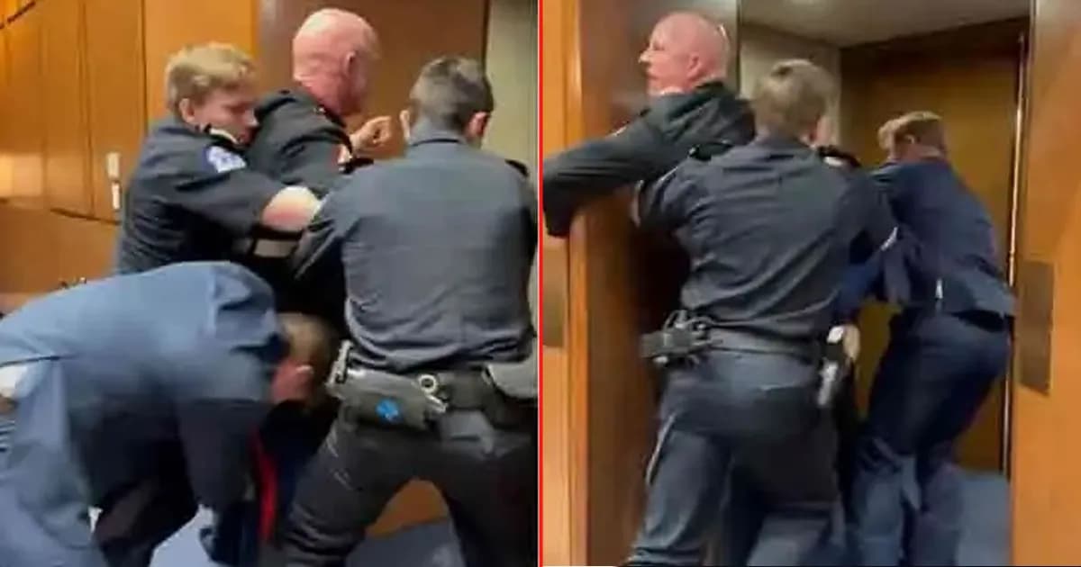 মার্কিন কংগ্রেসে ইসরায়েলের বিরোধিতা, টেনে-হিঁচড়ে বের করা হলো সাবেক সেনাকে