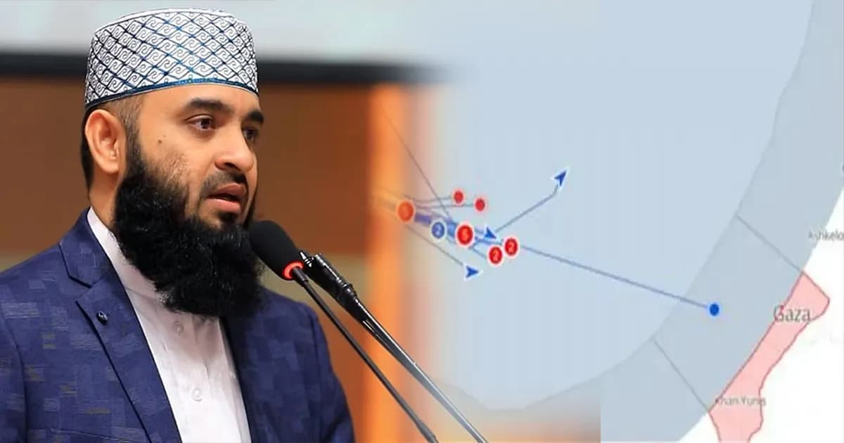 গাজার উদ্দেশ্যে ‘গ্লোবাল সুমুদ ফ্লোটিলা’ নিয়ে যা বললেন আজহারি