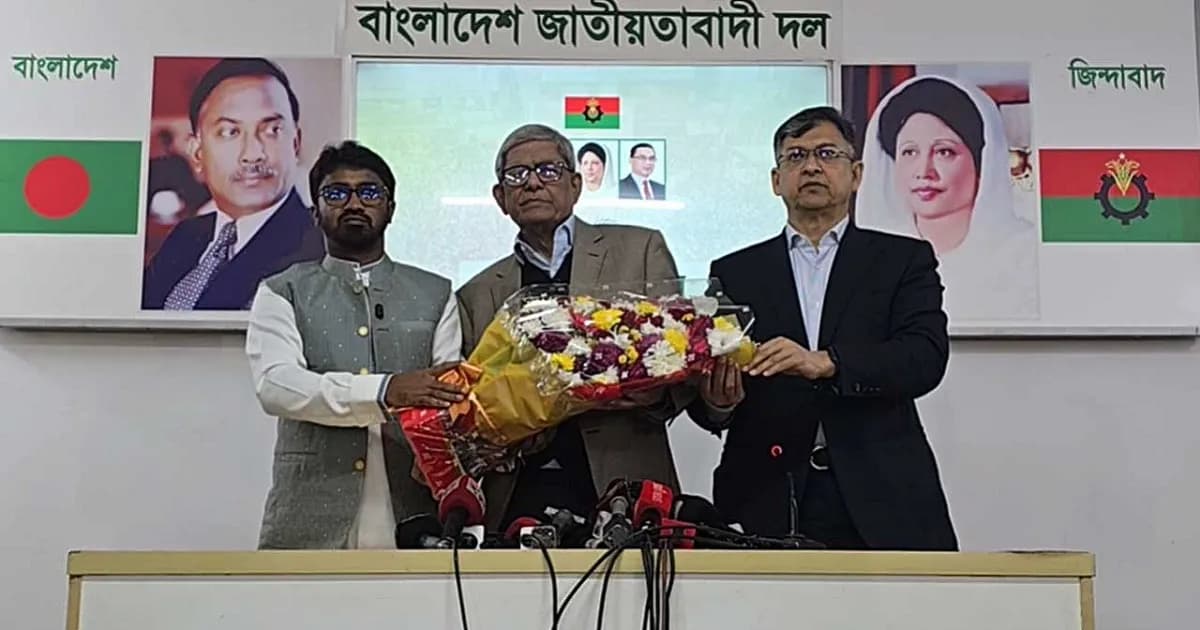 বিএনপিতে যোগ দিলেন গণঅধিকার পরিষদের রাশেদ খান, পেলেন মনোনয়ন