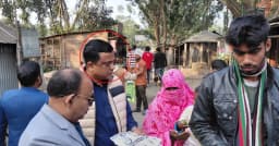 নির্বাচনী আইন তোয়াক্কা না করেই প্রচারনায় কৃষি কর্মকর্তা এমদাদুল