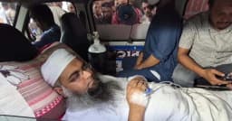 অ্যাম্বুলেন্সে বগুড়া আদালতে হাজিরা দিলেন সালাউদ্দিন তানভীর