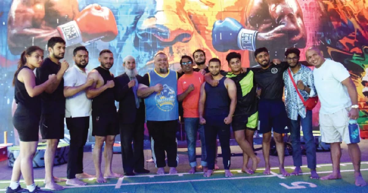 বসুন্ধরা স্পোর্টস সিটিতে কিংবদন্তি বক্সার আরবিন্দ লালওয়ানি