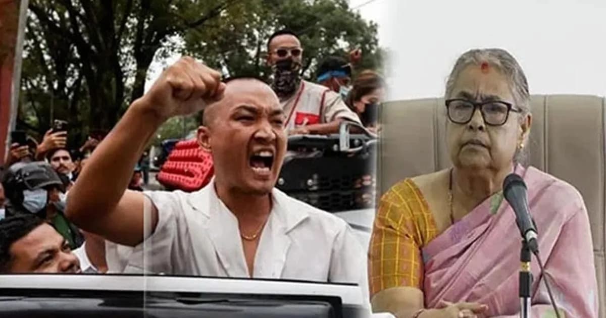 নেপালের নতুন প্রধানমন্ত্রীর পদত্যাগের দাবিতে বিক্ষোভ