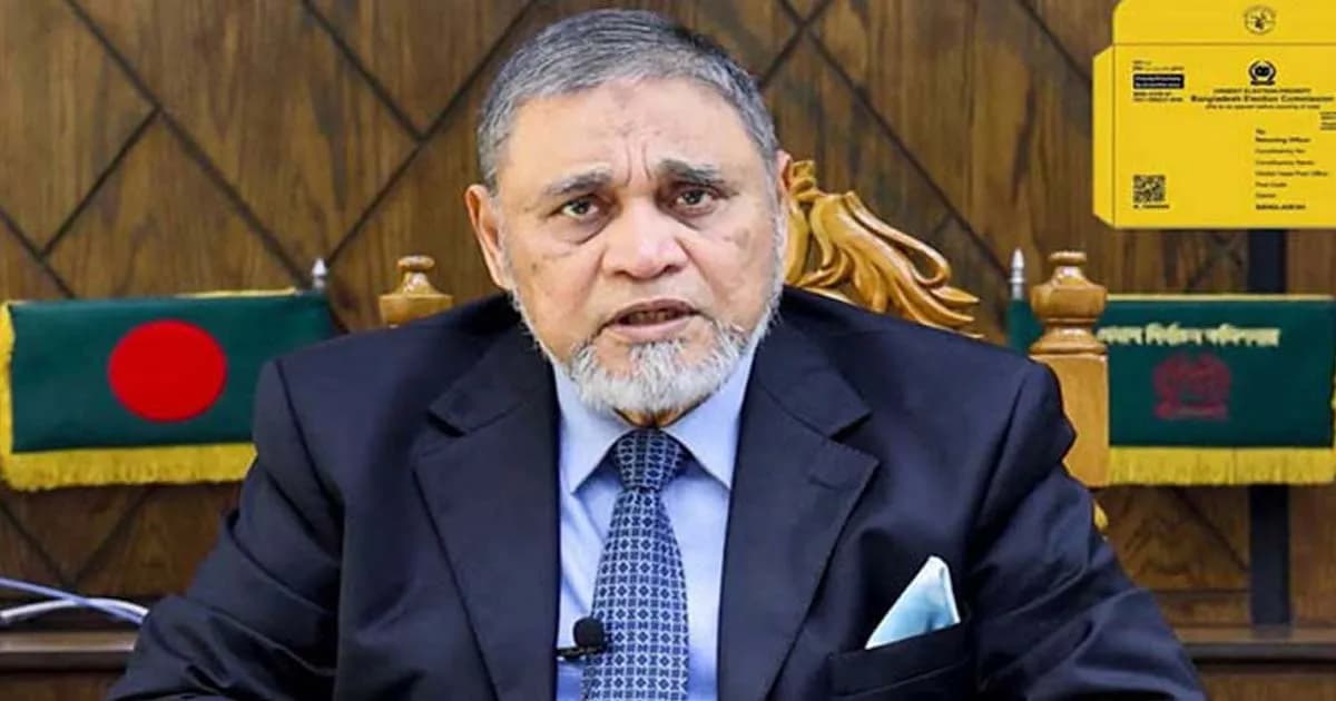 আগামী নির্বাচন হবে একটি ঐতিহাসিক নির্বাচন: সিইসি