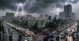 সন্ধ্যার মধ্যে ঢাকাসহ ১৭ জেলায় ঝড়-বৃষ্টির পূর্বাভাস