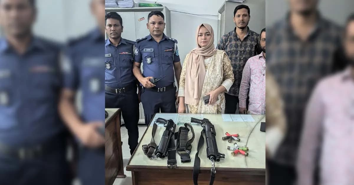 শিবচরে ২০ রাউন্ড গুলিসহ ২ শটগান জব্দ