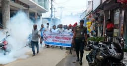 জীবননগরে ডেঙ্গু প্রতিরোধে পরিচ্ছন্নতা অভিযান ও সচেতনতামূলক র‍্যালি
