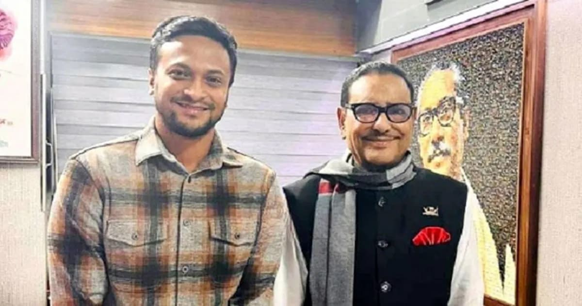 আওয়ামী লীগের রাজনীতিই করতে চান সাকিব আল হাসান