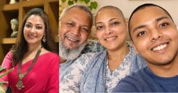 ক্যানসারের লড়াইয়ে সামিয়ার পাশে স্বামী-ছেলে, সবার মাথা ন্যাড়া