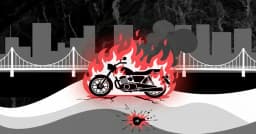 হাতিরঝিলে ককটেল বিস্ফোরণ, মোটরসাইকেলে আগুন