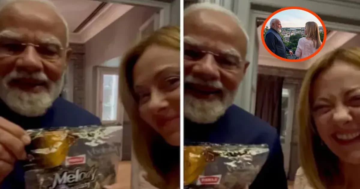 মেলোনির জন্য চকলেট নিয়ে গেছেন মোদী, ভিডিও ভাইরাল