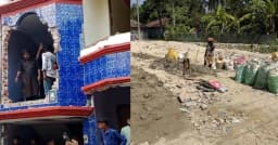 গুঁড়িয়ে দেওয়া হয়েছে অভিযুক্তের বাড়ি, তুলে নেওয়া হচ্ছে মাটিও
