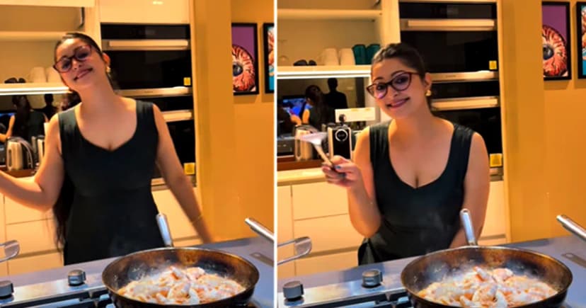 নাচতে নাচতেই চিংড়ি রান্না, পরীমণির ভিডিওতে মুগ্ধ ভক্তরা