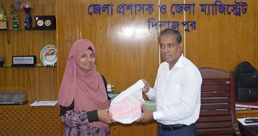 ডিসির দেওয়া পড়ায় স্কুলের একমাত্র জিপিএ-৫ জয়ী সাদিয়া