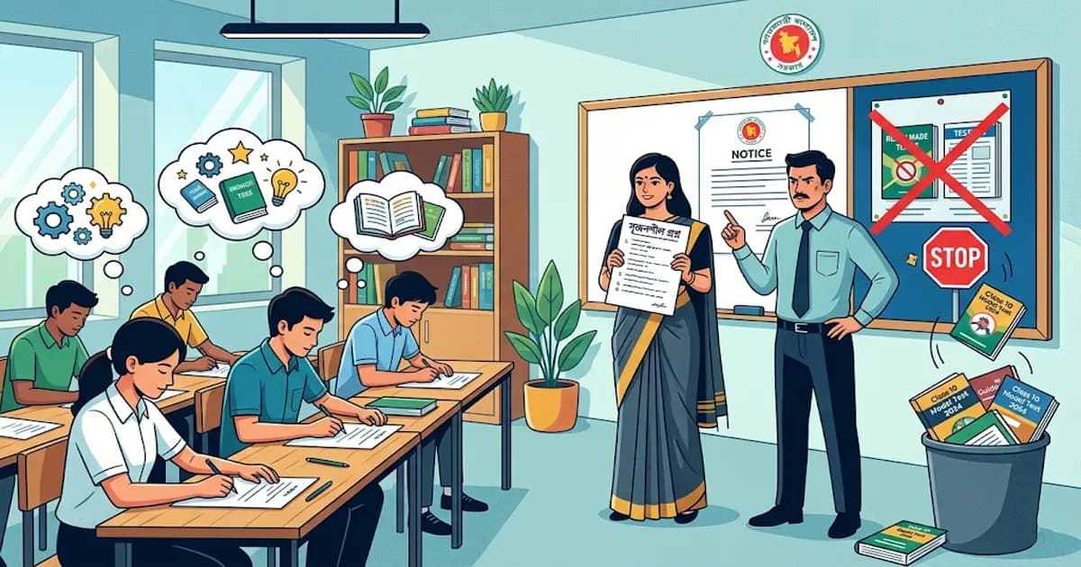 গাইড বইয়ের প্রশ্নে আর নয় পরীক্ষা, শিক্ষকদের জন্য কঠোর বার্তা