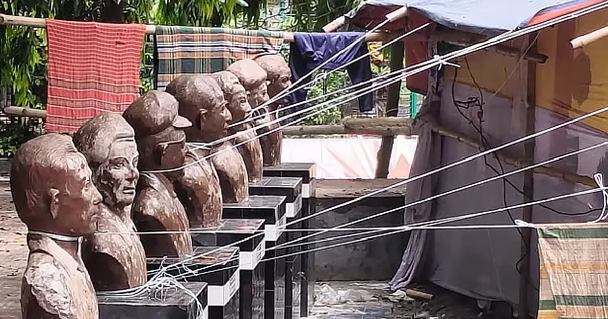 টাঙ্গাইলে ৭ বীরশ্রেষ্ঠের ভাস্কর্যের গলায় দড়ি!