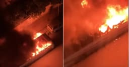 রাজধানীতে আবারও বাসে আগুন