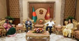 প্রধানমন্ত্রী হিসেবে প্রথমবার বঙ্গভবনে তারেক রহমান