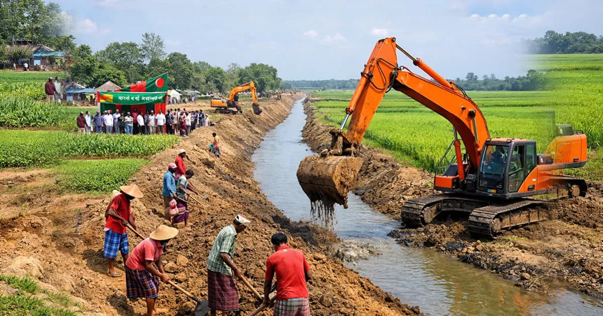 কৃষি খাতকে উন্নত করতেই খাল খননের কর্মসূচি