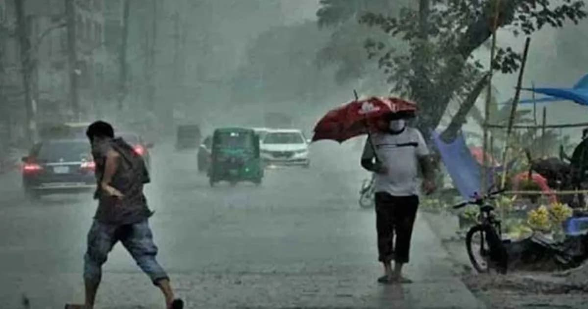 চার অঞ্চলে ৬০ কিমি বেগে দমকা হাওয়া-বৃষ্টির আভাস