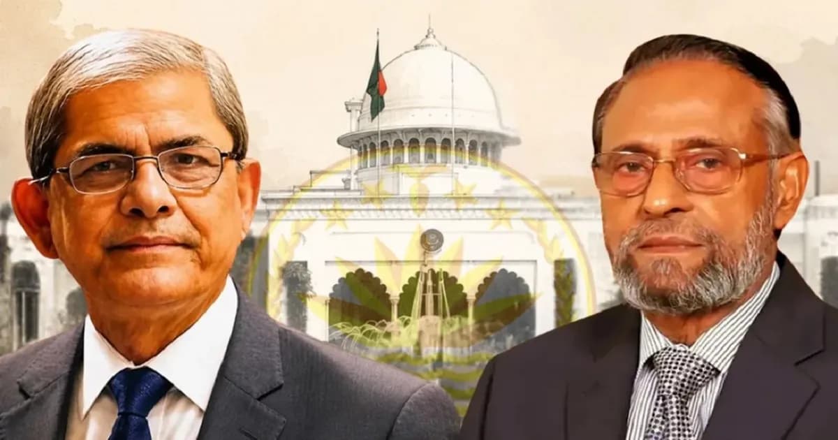 ভোট দেবেন মির্জা ফখরুল, সংসদ কক্ষে যেতে পারবেন না অলি