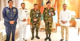 প্রথমবার সশস্ত্র বাহিনী বিভাগে অফিস করলেন প্রধানমন্ত্রী