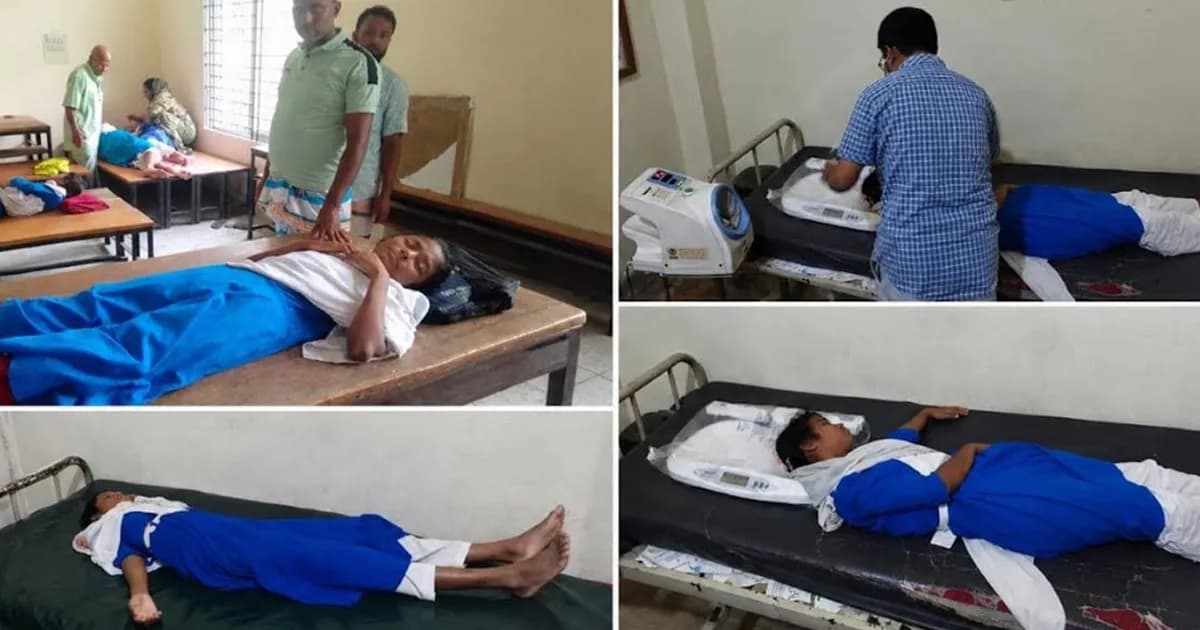 শ্রেণিকক্ষে হঠাৎ ঝাঁঝালো গন্ধ, একে একে জ্ঞান হারাল ১৫ শিক্ষার্থী