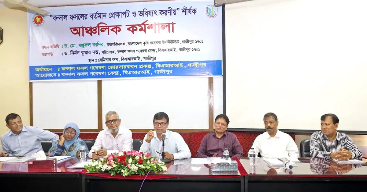 বারিতে কন্দাল ফসলের রূপরেখা নিয়ে কর্মশালা