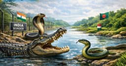 বাংলাদেশ সীমান্তের নদীতে কুমির ও সাপ ছাড়ার পরিকল্পনা ভারতের