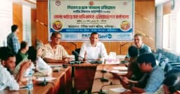 ফরিদপুরে হাম-রুবেলা টিকাদান ক্যাম্পেইন উপলক্ষে সংবাদ সম্মেলন