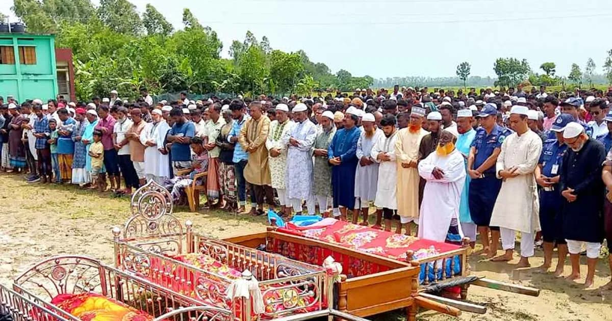 জানাজা শেষে চিরনিদ্রায় ৯ যুবক, কান্নায় ভারী নওগাঁর আকাশ-বাতাস