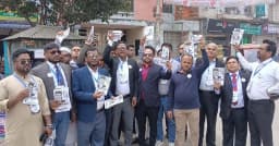 আইনজীবীদের উদ্যোগে ধানের শীষের পক্ষে নির্বাচনী প্রচারণা