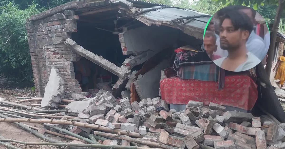 মেহেরপুরে নিয়ন্ত্রণ হারিয়ে শোয়ার ঘরে মাদকবাহী গাড়ি, চালক আটক