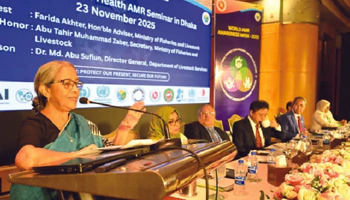 এএমআর মোকাবিলায় প্রিভেন্টিভ হেলথ ও ওয়ান হেলথ জরুরি: প্রাণিসম্পদ উপদেষ্টা
