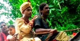 মায়ের শখ পূরণে হাতির পিঠে বরযাত্রা, দেখতে জনতার ভিড়